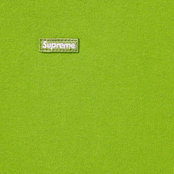 Supreme Overdyed Small Box Zip Up Hooded Sweatshirt - Lime (front)