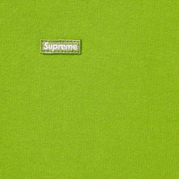 Supreme Overdyed Small Box Zip Up Hooded Sweatshirt - Lime (front)