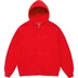 Supreme Overdyed Small Box Zip Up Hooded Sweatshirt - Red (front)