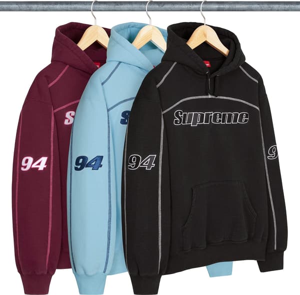 Supreme Overlock Hooded Sweatshirt - Product Image