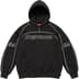 Supreme Overlock Hooded Sweatshirt - Black (front)