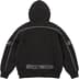 Supreme Overlock Hooded Sweatshirt - Black (front)
