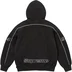 Supreme Overlock Hooded Sweatshirt - Black (front)