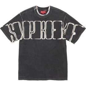 Supreme Overprint Knockout S/S Top Black