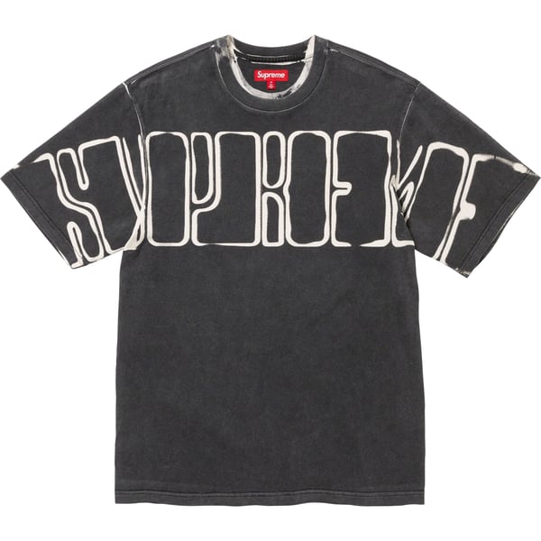 Supreme Overprint Knockout S/S Top - Black (front)