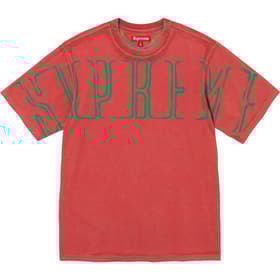 Supreme Overprint Knockout S/S Top Bright Red