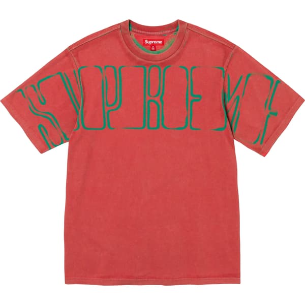 Supreme Overprint Knockout S/S Top - Bright Red (front)