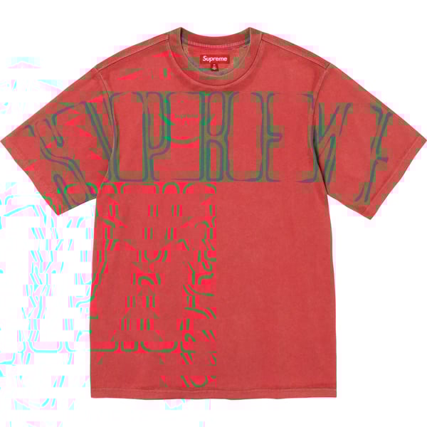 Supreme Overprint Knockout S/S Top - Bright Red (front)