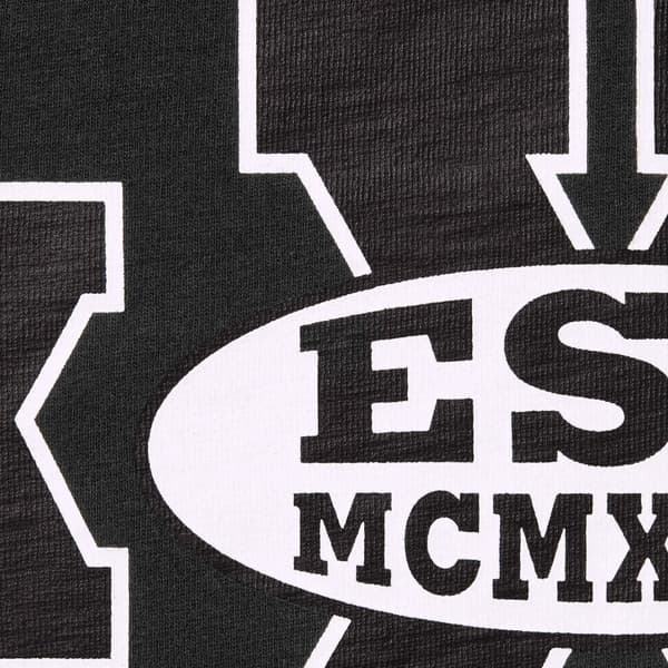 Supreme Overprint Knowledge S/S Top - Black (front)