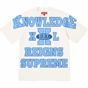 Supreme Overprint Knowledge S/S Top Cream