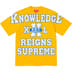 Supreme Overprint Knowledge S/S Top - Gold (front)