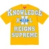 Supreme Overprint Knowledge S/S Top - Gold (front)