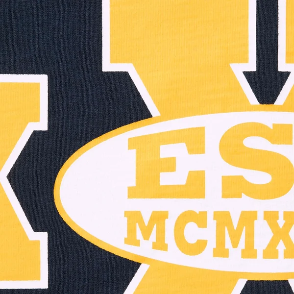 Supreme Overprint Knowledge S/S Top - Navy (front)