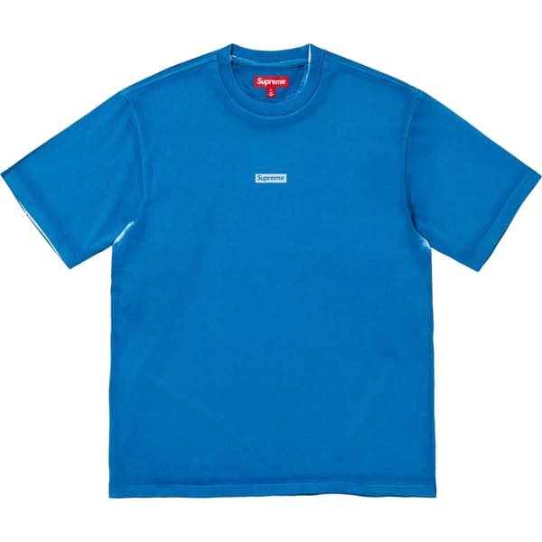 Supreme Overprint Small Box S/S Top - Blue (front)
