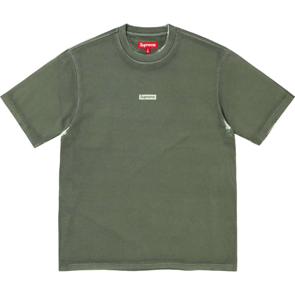 Supreme Overprint Small Box S/S Top - Green (front)