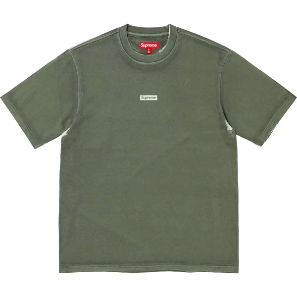 Supreme Overprint Small Box S/S Top - Green (front)