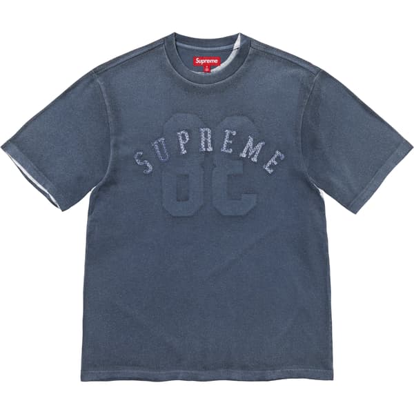 Supreme Overprint S/S Top - Navy (front)