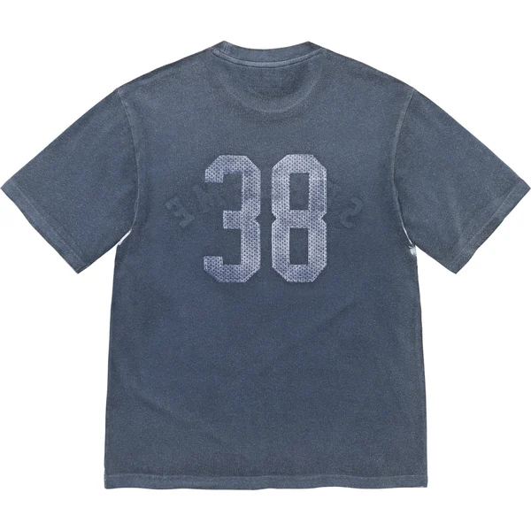 Supreme Overprint S/S Top - Navy (front)