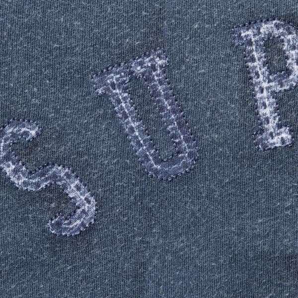 Supreme Overprint S/S Top - Navy (front)