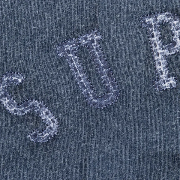 Supreme Overprint S/S Top - Navy (front)