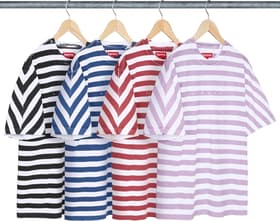 Supreme Overprint Stripe S/S Top