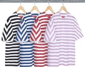 Supreme Overprint Stripe S/S Top