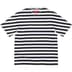 Supreme Overprint Stripe S/S Top - Black (front)