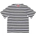 Supreme Overprint Stripe S/S Top - Black (front)