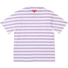 Supreme Overprint Stripe S/S Top Lavender