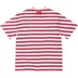 Supreme Overprint Stripe S/S Top - Red (front)