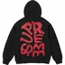 Supreme Paint Hooded Sweatshirt - Black (front)