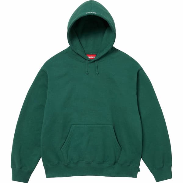 Supreme Paint Hooded Sweatshirt - Dark Green (front)