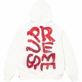 Supreme Paint Hooded Sweatshirt White