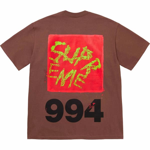 Supreme Paint Tee - Brown (front)