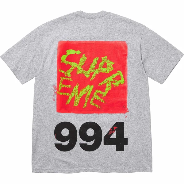Supreme Paint Tee - Heather Grey (front)