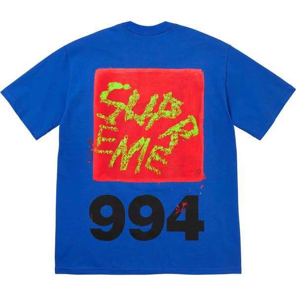 Supreme Paint Tee - Royal (front)