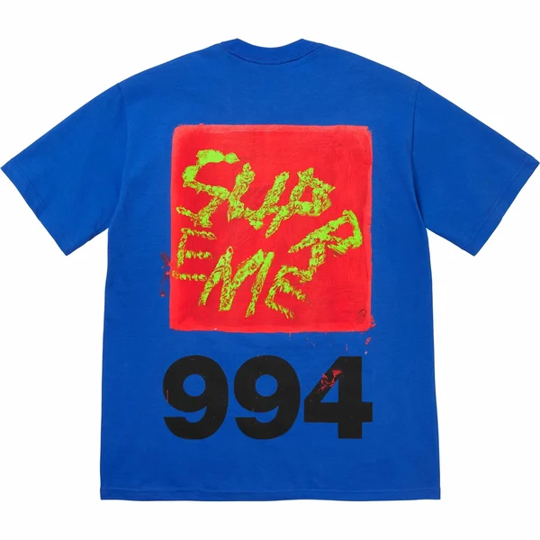 Supreme Paint Tee - Royal (front)