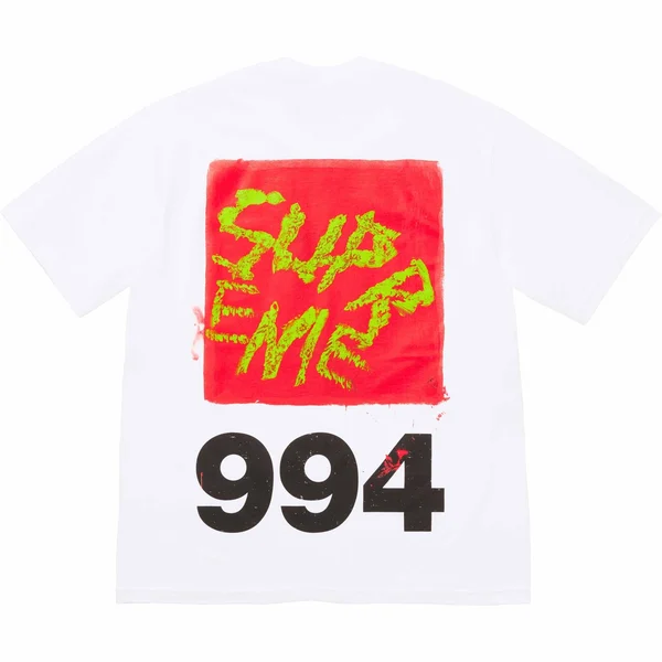 Supreme Paint Tee - White (front)