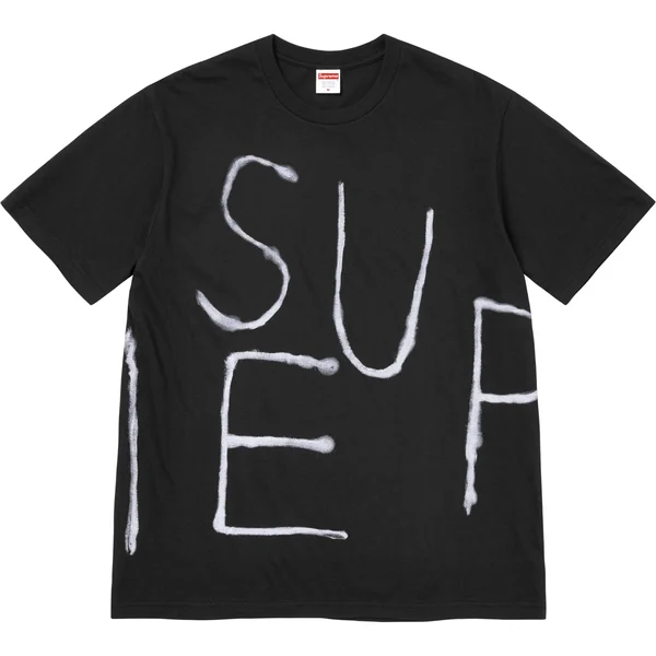 Supreme Painted Tee - Black (front)