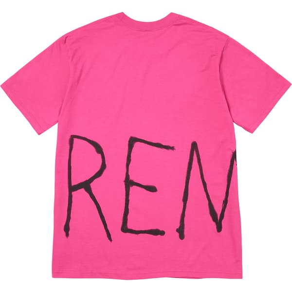 Supreme Painted Tee - Fuchsia (front)