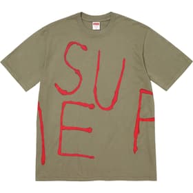 Supreme Painted Tee Light Olive