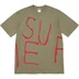 Supreme Painted Tee - Light Olive (front)