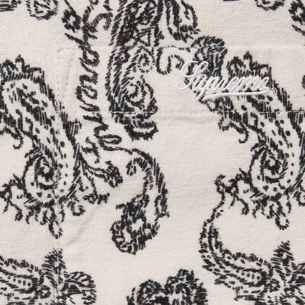 Supreme Paisley Flannel Shirt - White (front)
