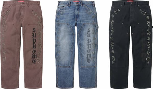 Supreme Paisley Studded Double Knee Painter Pant - Product Image