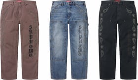 Supreme Paisley Studded Double Knee Painter Pant