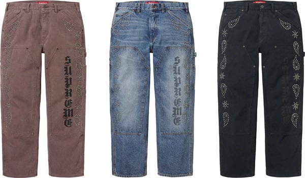 Supreme Paisley Studded Double Knee Painter Pant - Product Image