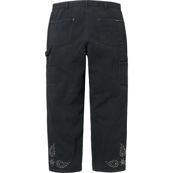 Supreme Paisley Studded Double Knee Painter Pant - Black (front)