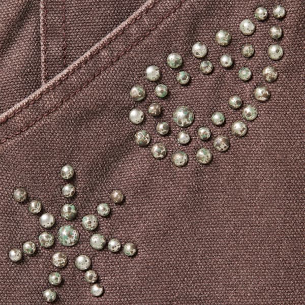 Supreme Paisley Studded Double Knee Painter Pant - Brown (front)