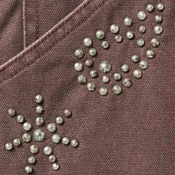 Supreme Paisley Studded Double Knee Painter Pant - Brown (front)