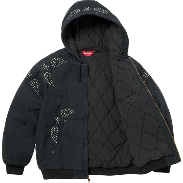 Supreme Paisley Studded Work Jacket - Black (front)